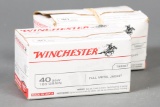 2 bxs Winchester .40 s&w ammo