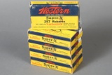 5 bxs Western .257 Roberts ammo