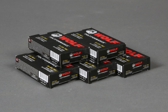 5 bxs Wolf .223 Rem Ammo