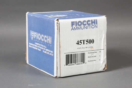 1 case Fiocchi .45 ACP Ammo