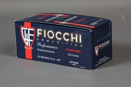 1 brick Fiocchi .22 Win Mag Ammo