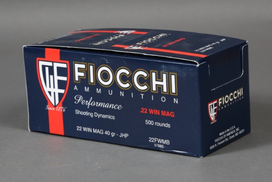 1 brick Fiocchi .22 Win Mag Ammo