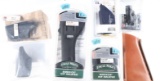 Lot of 5 Holsters and Flashlight