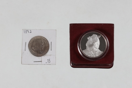 1892 Columbian and Joe Camel Commemorative Silver