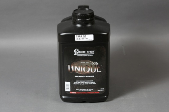 1 bottle Alliant Unique Smokeless Powder
