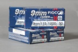 4 bxs Fiocchi 9mm Ammo