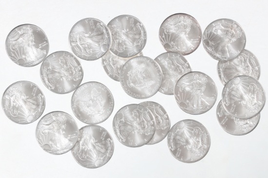 20 Silver Eagle Coins