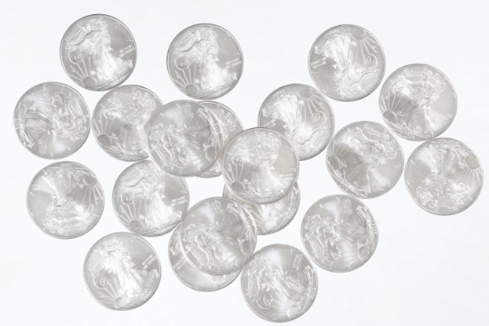 20 Silver Eagle Coins