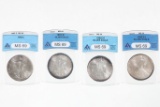 4 Silver Eagle Coins