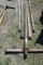 Lot of wagon poles with two eveners