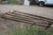 Lot of wagon poles with two eveners