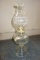 Glass Oil Lamp With Printed Chimney