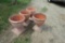 Lot of 4 matching planters