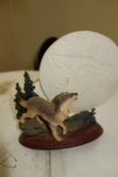 Bradford Exchange Mysteries Of The Wild Wolf Sculpture Moon Spirit