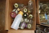 Assorted Kerr And Misc Glass Jars And Bottles