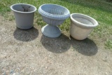 Lot of 3 misc planters