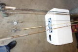 Lot of Vintage fishing poles