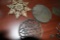 Decorative metal pieces set of 3