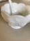 Vintage Milk Glass Small bowl with ladle
