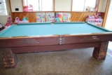Pool Table With Cues
