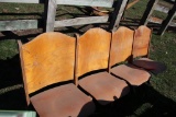 Vintage Wood Theater Seating