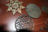 Decorative metal pieces set of 3