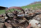 Set of two iron wheels