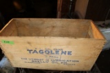 Tagolene Skelly Oil Co Wood Box And Contents