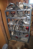 Metal Shelving Unit And Contents