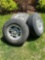 Set of four rims and tires for a dodge Dakota pick up