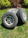 Set of four rims and tires for a dodge Dakota pick up