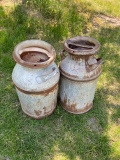 Pair of milk cans