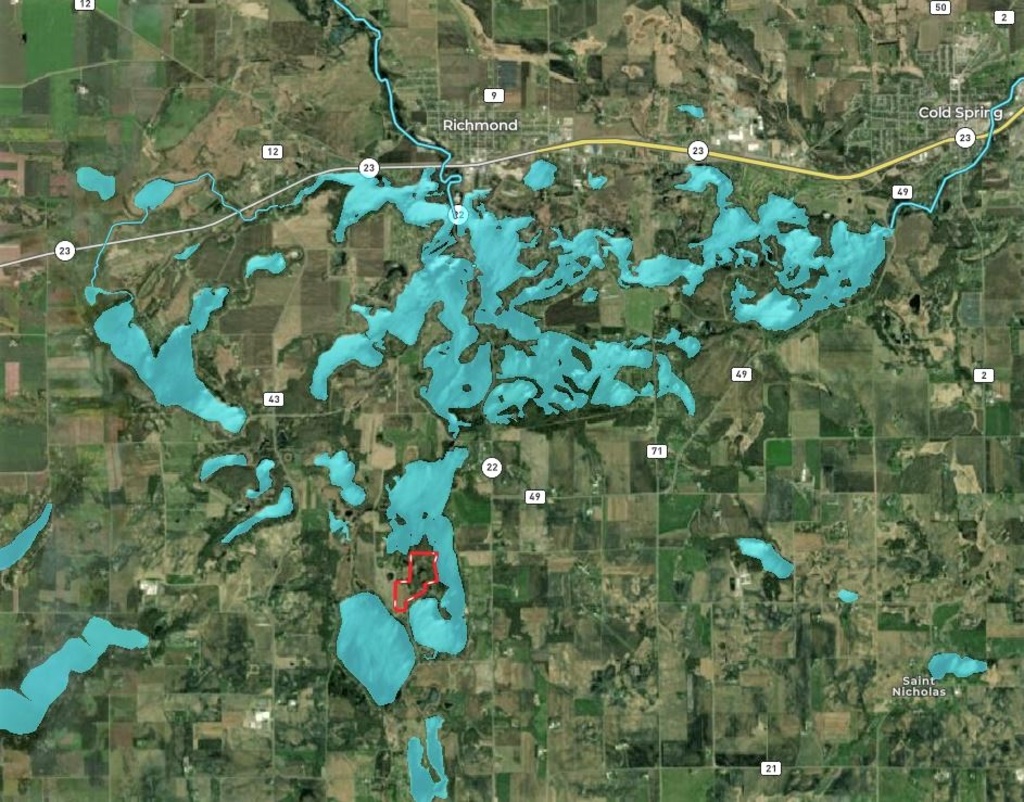 Horseshoe Chain Of Lakes Map 20583 Drybrook Rd., Richmond, Mn 56368 | Real Estate Land | Online Auctions  | Proxibid