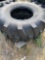 Industrial lug backhoe tire