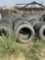Six rows of light truck tire casings
