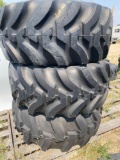 Industrial lug backhoe tire