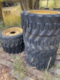 Skid loader tires
