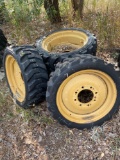 Skid loader tires and rims
