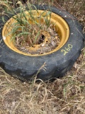 Skid steer tire and rim