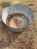 Galvanized bushel bucket