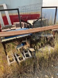 Cement blocks,trailer whole stairs