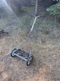 Antique push lawnmower