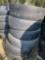 Lot of seven road roller tires 7.50?15 NHS