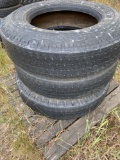 Lot of three semi tires Firestone brand 11?2 2.5