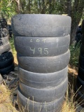 Seven road roller tires 7.50?15 NHSS