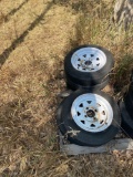 Four bolt rims with trailer tires