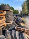 Tires, tractor, truck and loader, Used