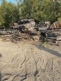 Pile of use pallets