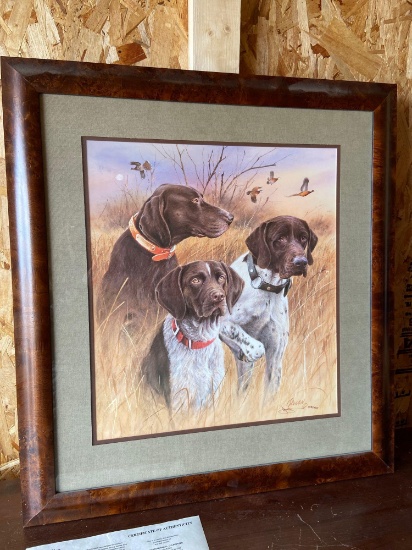 Great Hunting Dogs- G/S pointer signed and numbered print by Millen