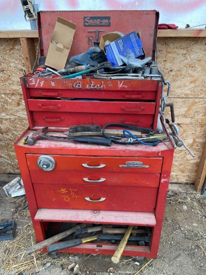 Snap on and Dayton tool boxes and tools